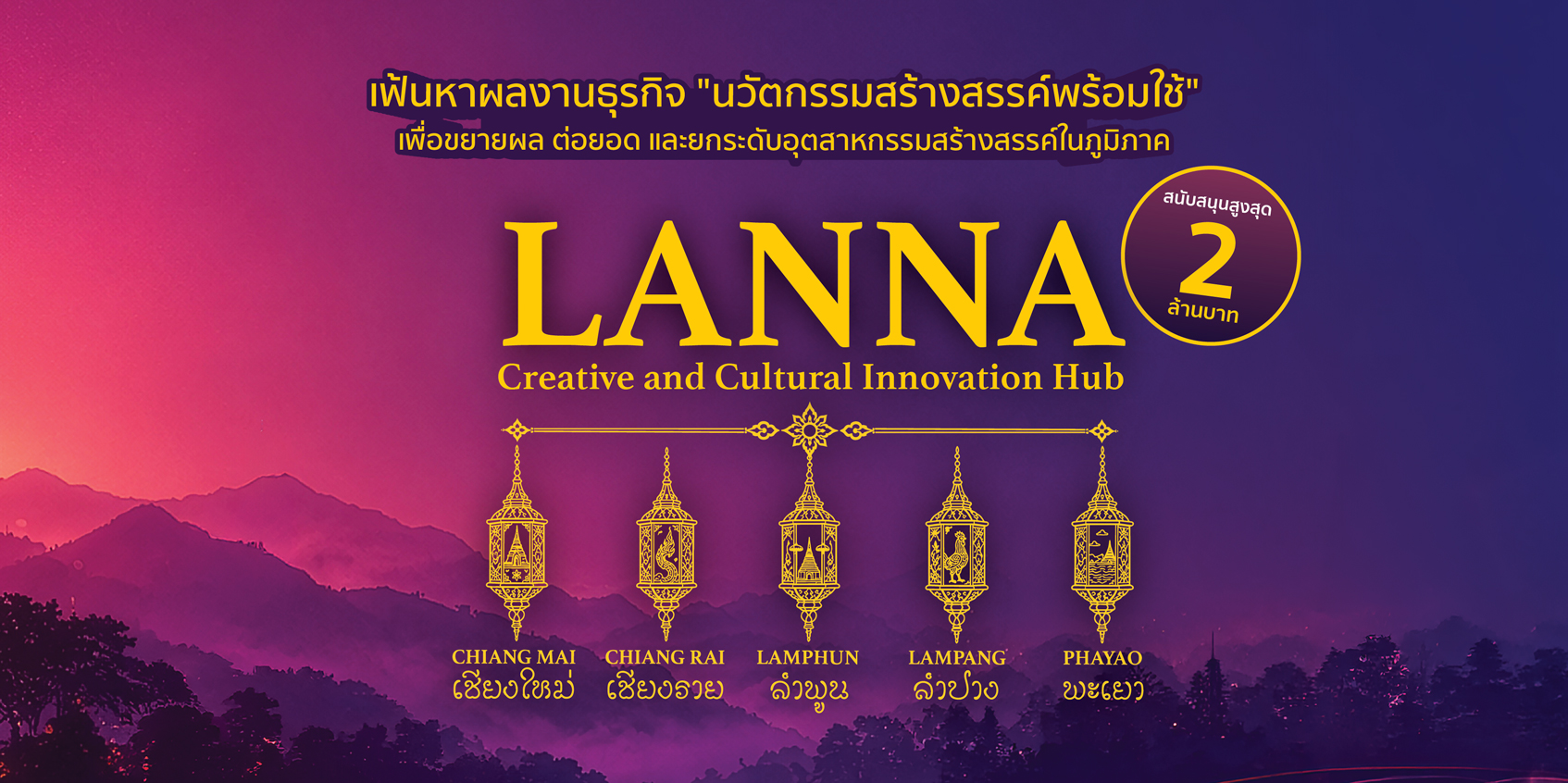 เปิดรับสมัคร LANNA Creative and Cultural Innovation Hub